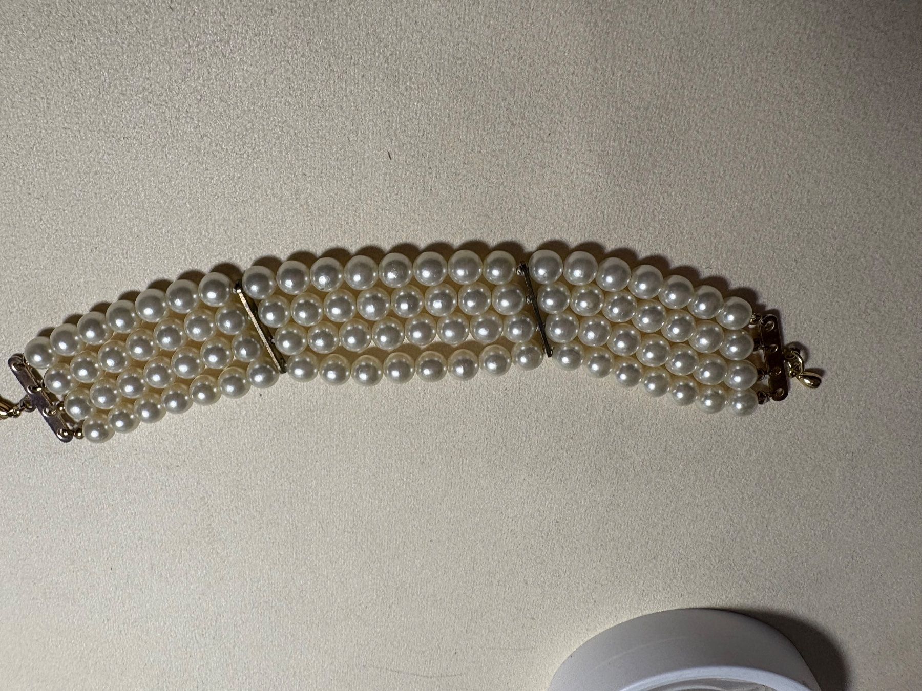 Bracciali & Braccialetti: Vier Righteous wunderschönes Perlen,armband aus Kunstperlen – Usato da St. Peterzell venduto da verena40 4