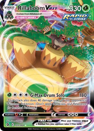 Rillaboom VMAX 023/264 - Pokémon TCG - EN - Fusion Strike (Neu (gemäss ...