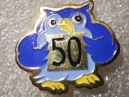 Ansteckpin 33: Eule 50 Jahre