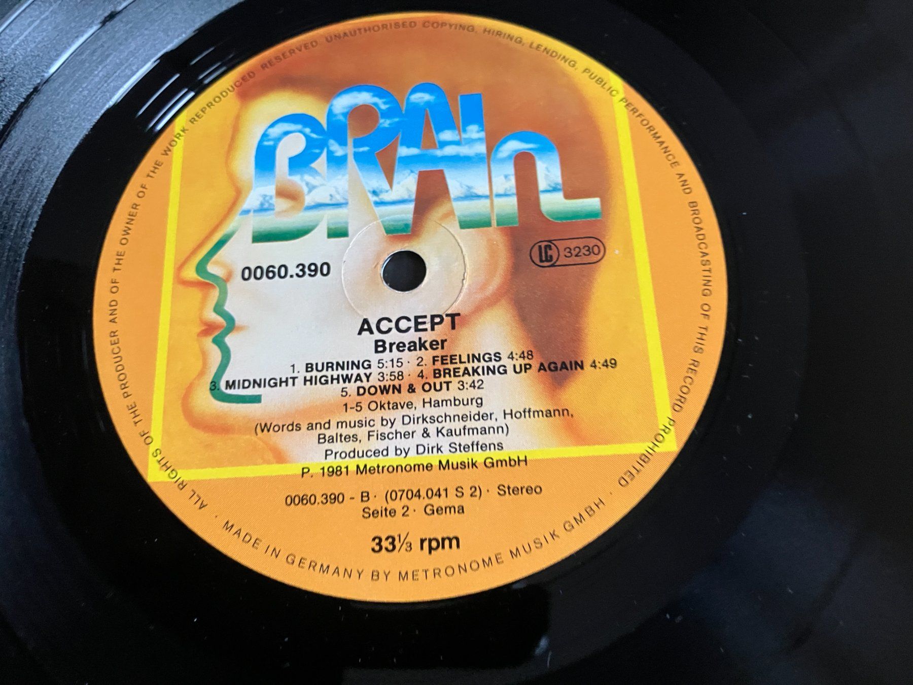 Dischi in vinile: Accept – Usato da Aarwangen venduto da Jukebox3 9