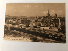 Payerne - Vue generale et la Gare  1920