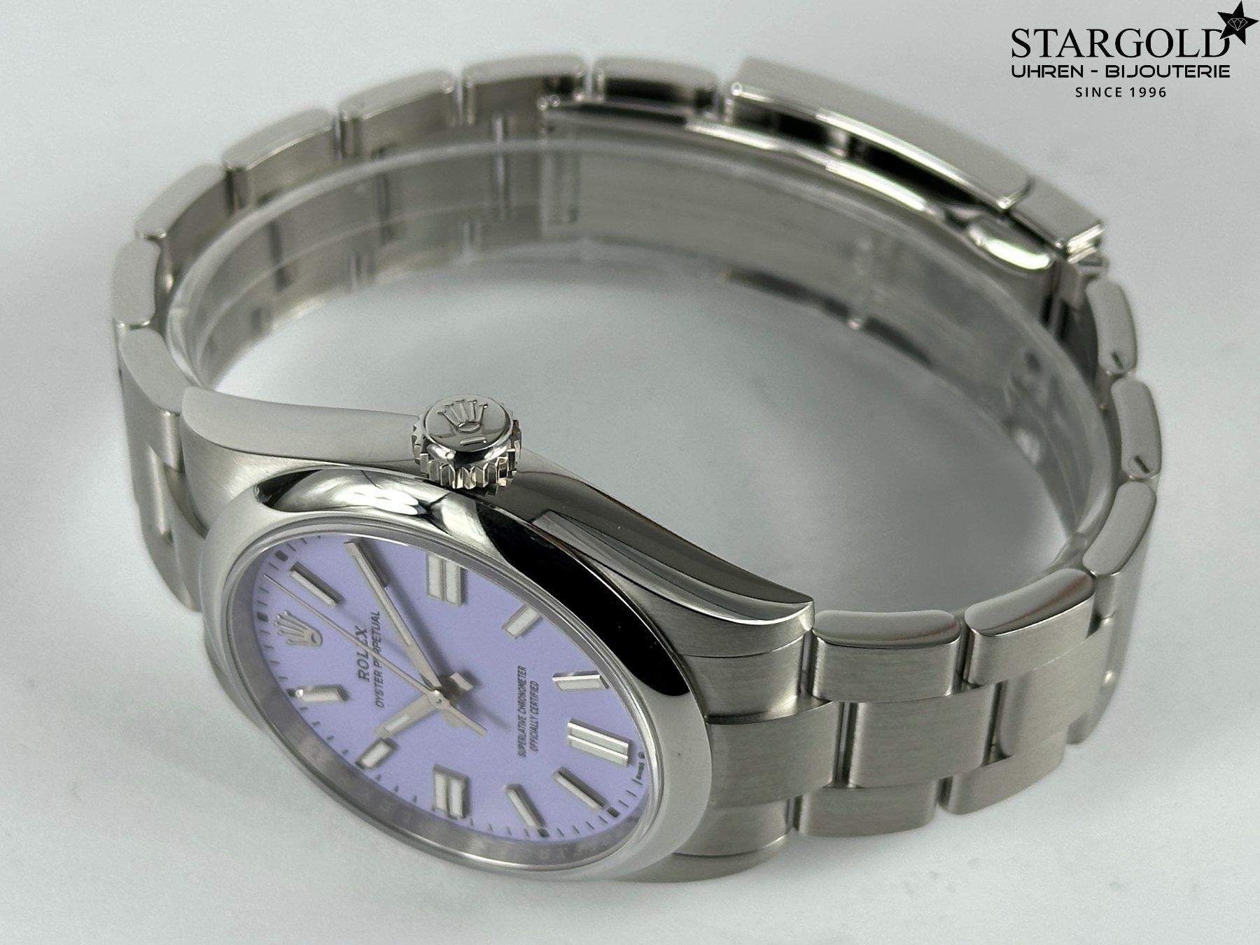 Rolex Uhren: Rolex Oyster Perpetual 41 Lavender - 134300 – Neu (gemäss Beschreibung) aus Zürich von Stargold-Uhren 4