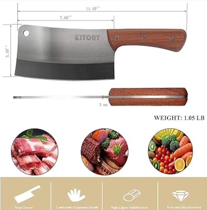 Coltelli da cucina: Hackmesser 18cm, Fleichmesser Extrem Scharf – Nuovo e nell'imballaggio originale da Oberentfelden venduto da abz_l7vm 2