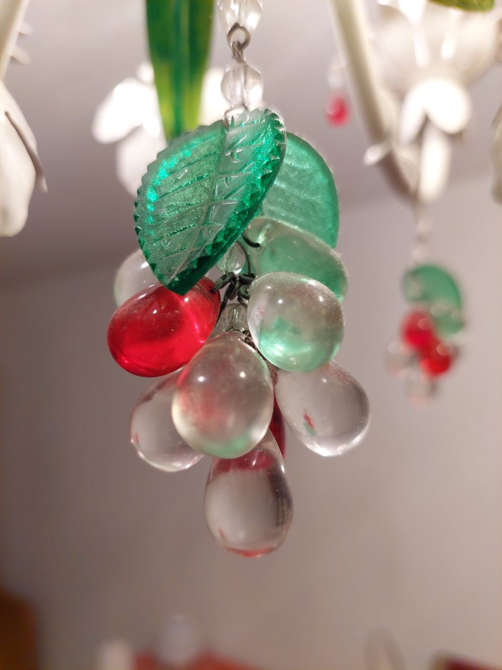 Lampadari & plafoniere: Vintage Blumige Deckenlampe, Kronleuchter – Usato da Brunnen venduto da Livianda 6