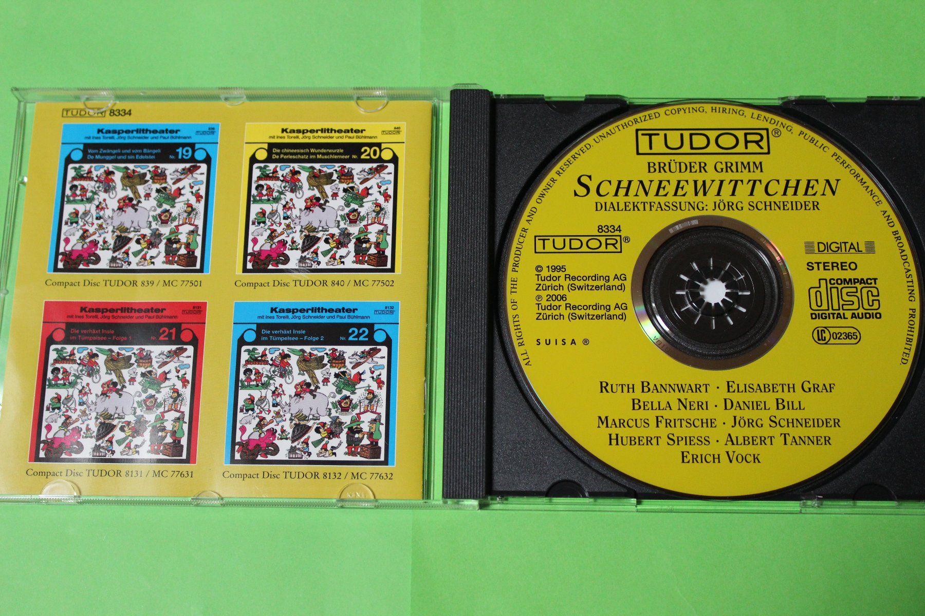 Audiolibri: Schneewittchen (Jörg Schneider, Kasperli) CD TUDOR – Usato da Tübach venduto da JamesStone 3