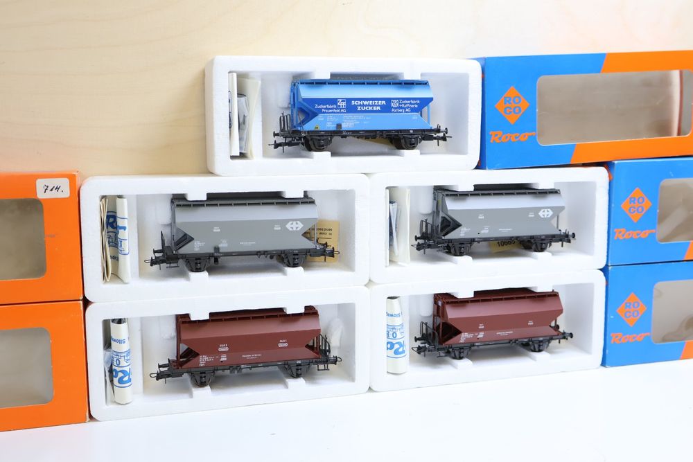 ROCO 5 x SBB Silowagen - selten 46391/.... H0 (Gebraucht) in Winterthur ...