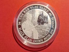 1 OZ UNZE BLACK FLAG 2021 SILBER SILBERMÜNZE 999 TUVALU
