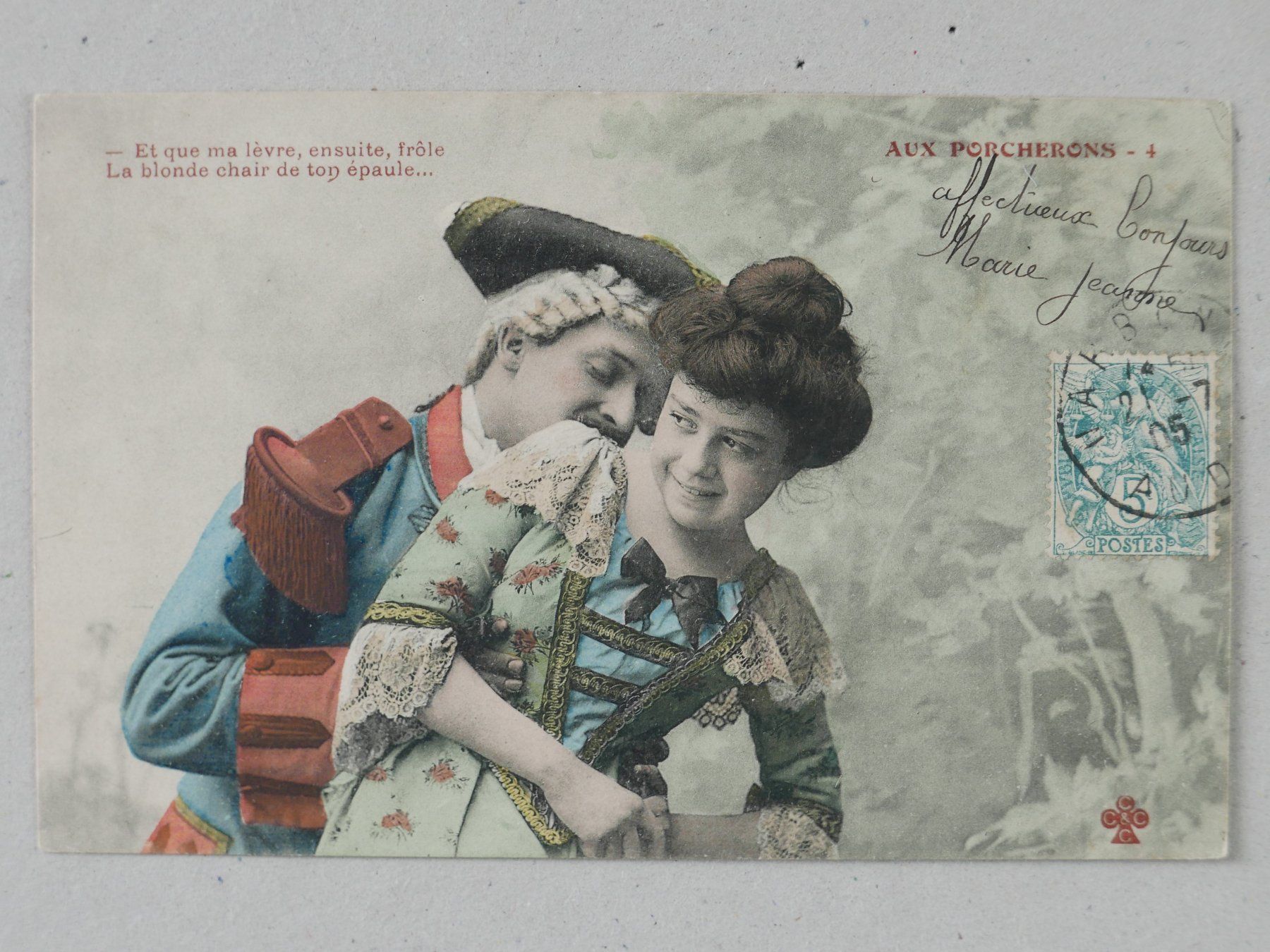 Cartoline postali: 3ER SET ANTIKE ANSICHTSKARTEN GALANTERIE 1905 – Usato da Balgach venduto da Zwischenraum 6