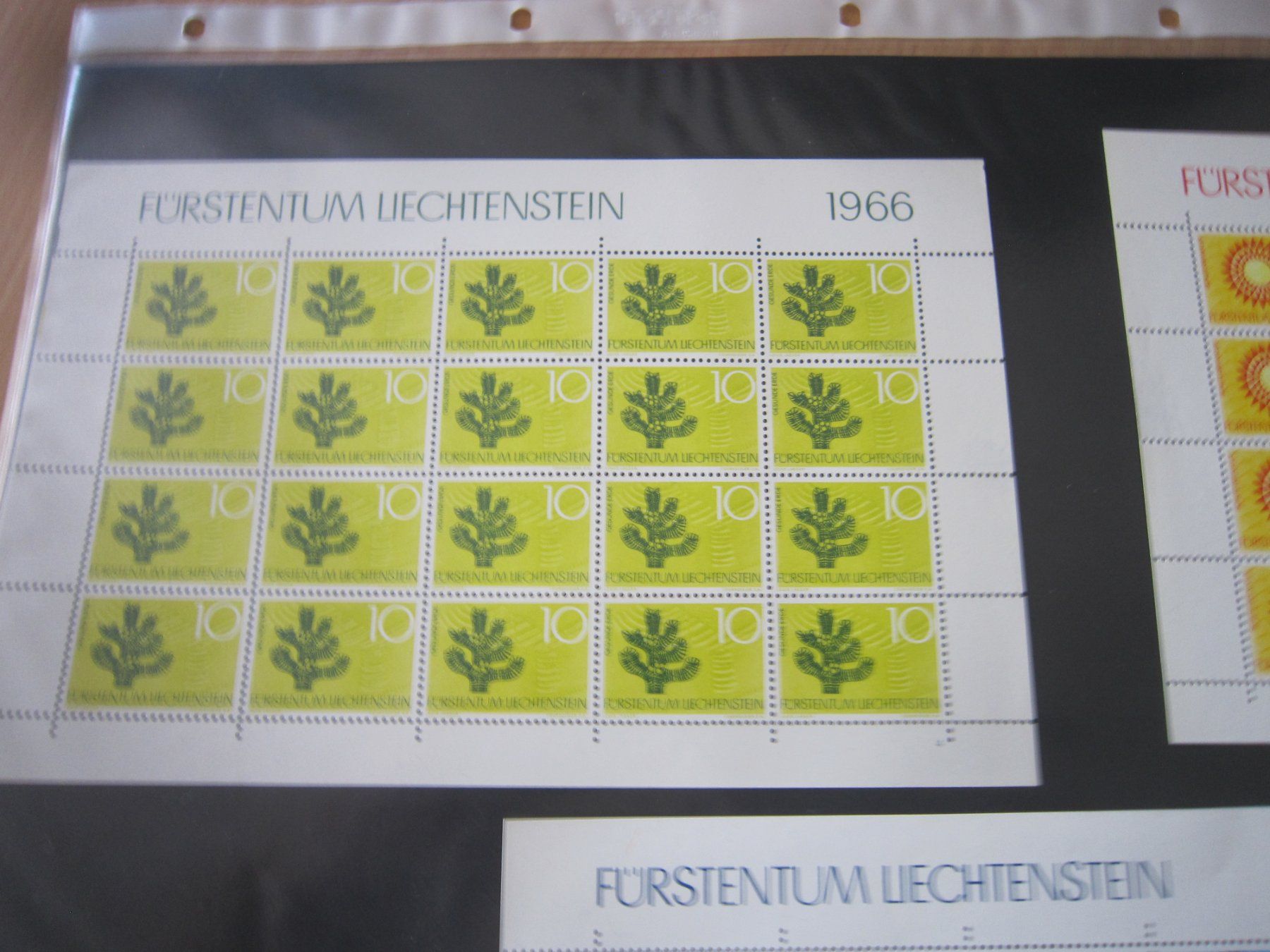 Alle Briefmarken: 4 Blöcke 1966 Lichtenstein – Gebraucht aus Giubiasco von sal_9j6w 1