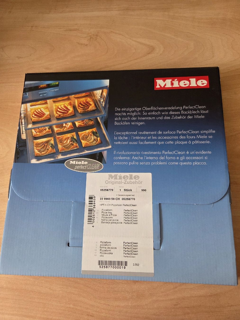 Teglie da forno: Antihaft Backblech rund von Miele Neu – Nuovo e nell'imballaggio originale da Winterthur venduto da katzen07 1