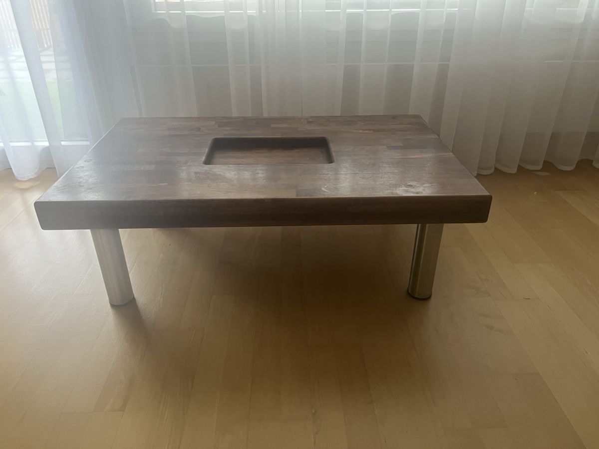 Tavoli: Holz-Couchtisch, braun, quadratisch – Usato da Meggen venduto da mar_7r7m 2
