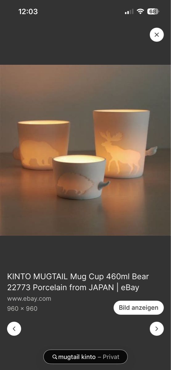 Tazze: Mugtail Fuchs von Kinto Tasse/ Windlicht – Nuovo e nell'imballaggio originale da Kirchberg BE venduto da wimmler 6
