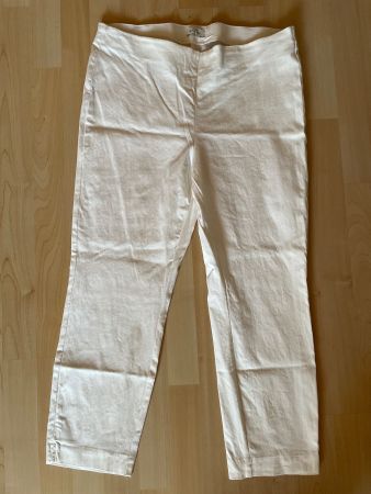 weisse Viskose Damenhose 44