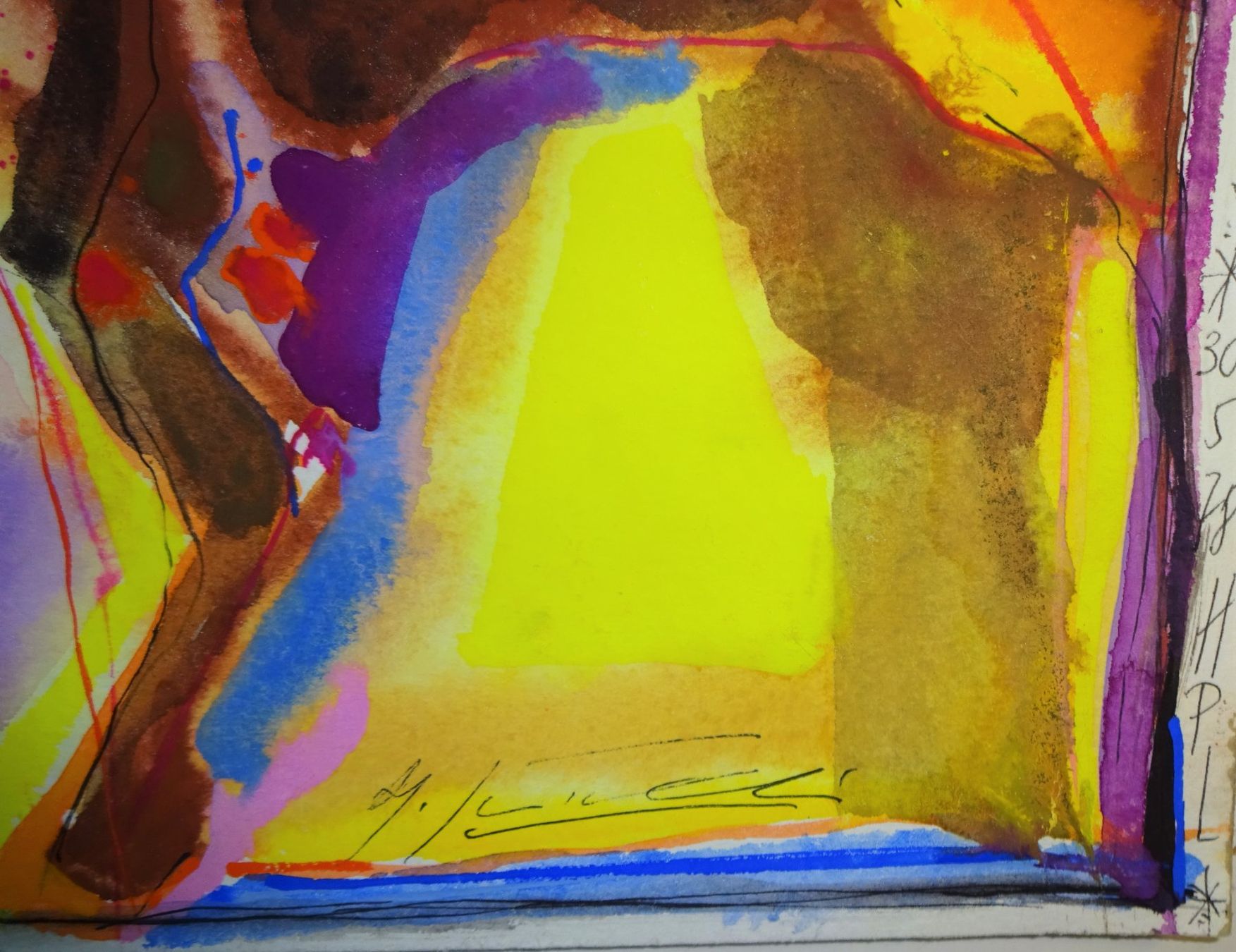 Gemälde: Original Gouache Gemälde – Gebraucht aus Zürich von kunstkreis 2