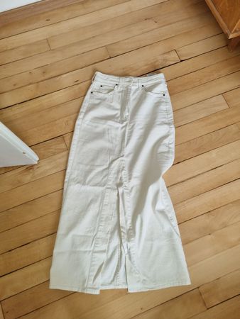 Lee Jeansrock, creme-weiss, Gr. 26