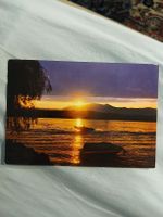 Carte postale vintage coucher de soleil 1980 rare Porec