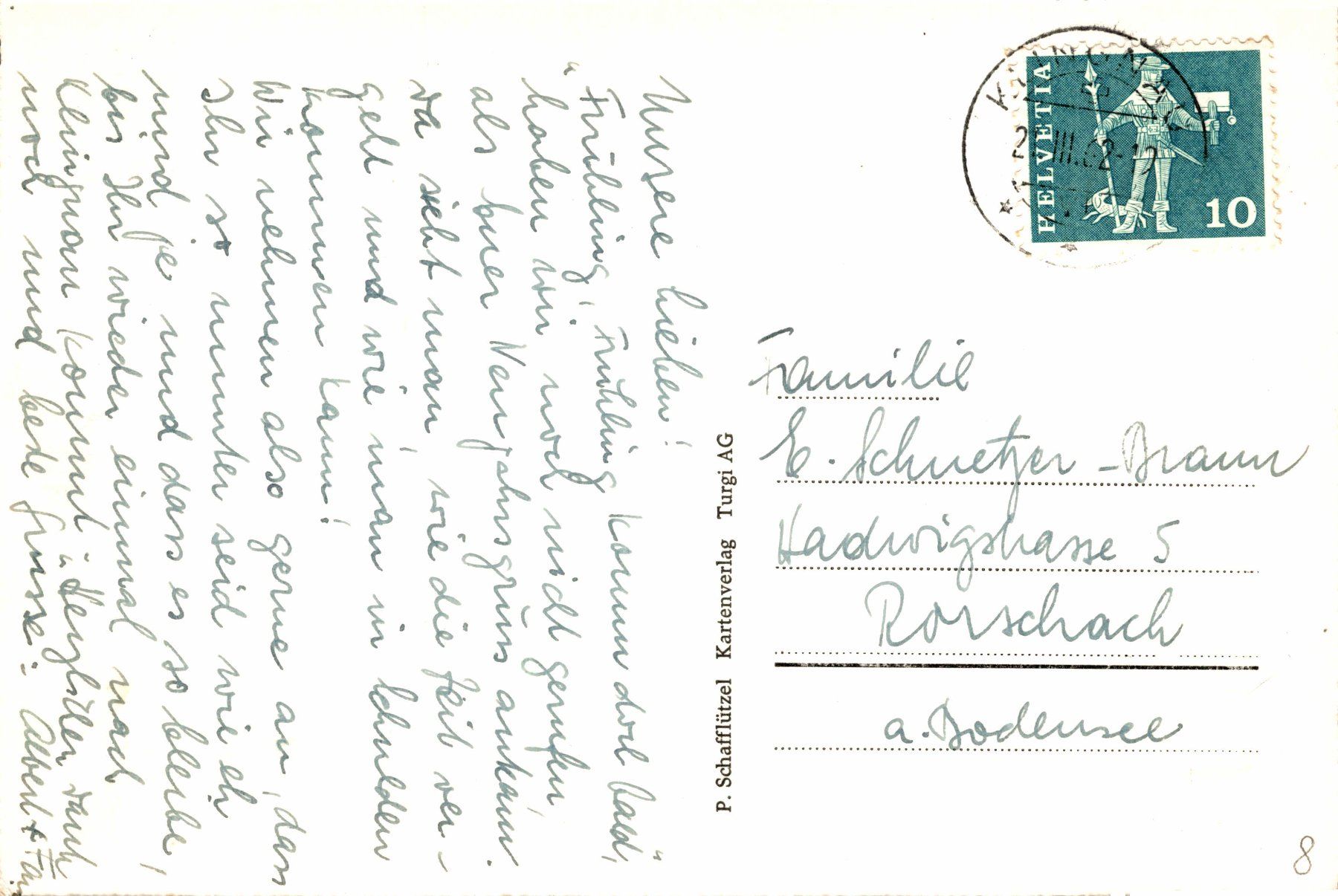Cartoline postali: Flugaufnahme Klingnau – Usato da Bronschhofen venduto da Astore 1