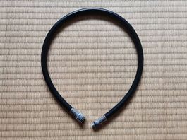 Atemregler-Schlauch 75cm  ND-Gummischlauch Schwarz (3/8")