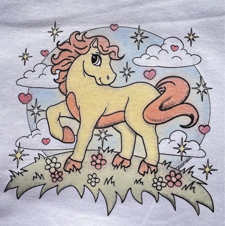 T‘Shirt, kurzarm mit Magiccolor, Pony, ca. 3️⃣jährig