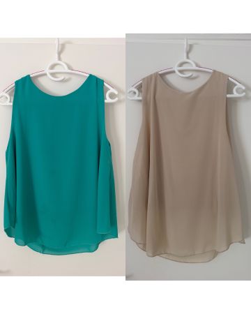 2 blouses d’été taille M
