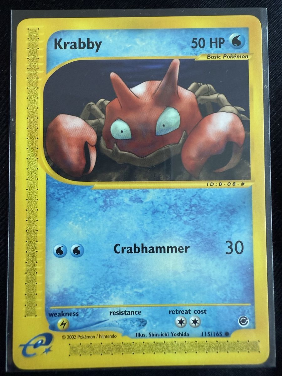Pokémon Carte collezionabili: Krabby Pokemon Expedition - 115/165 – Usato da Winterthur venduto da SiddyPokemon