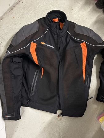 Motorradjacke KTM Powerwear schwarz orange gebraucht