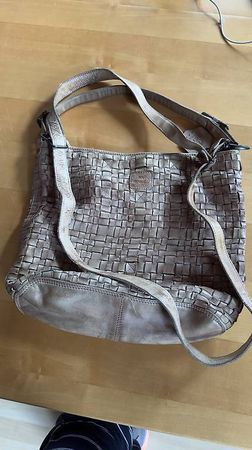 Bear Ledertasche 32x38cm beige
