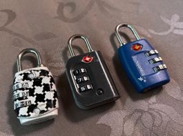 3x Koffer Reise Zahlenschloss