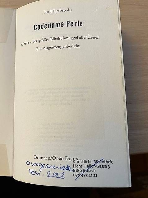 Bücher: Codenamen Perle / Paul Estabrooks  – Gebraucht aus Eschlikon TG von Farewell01 3