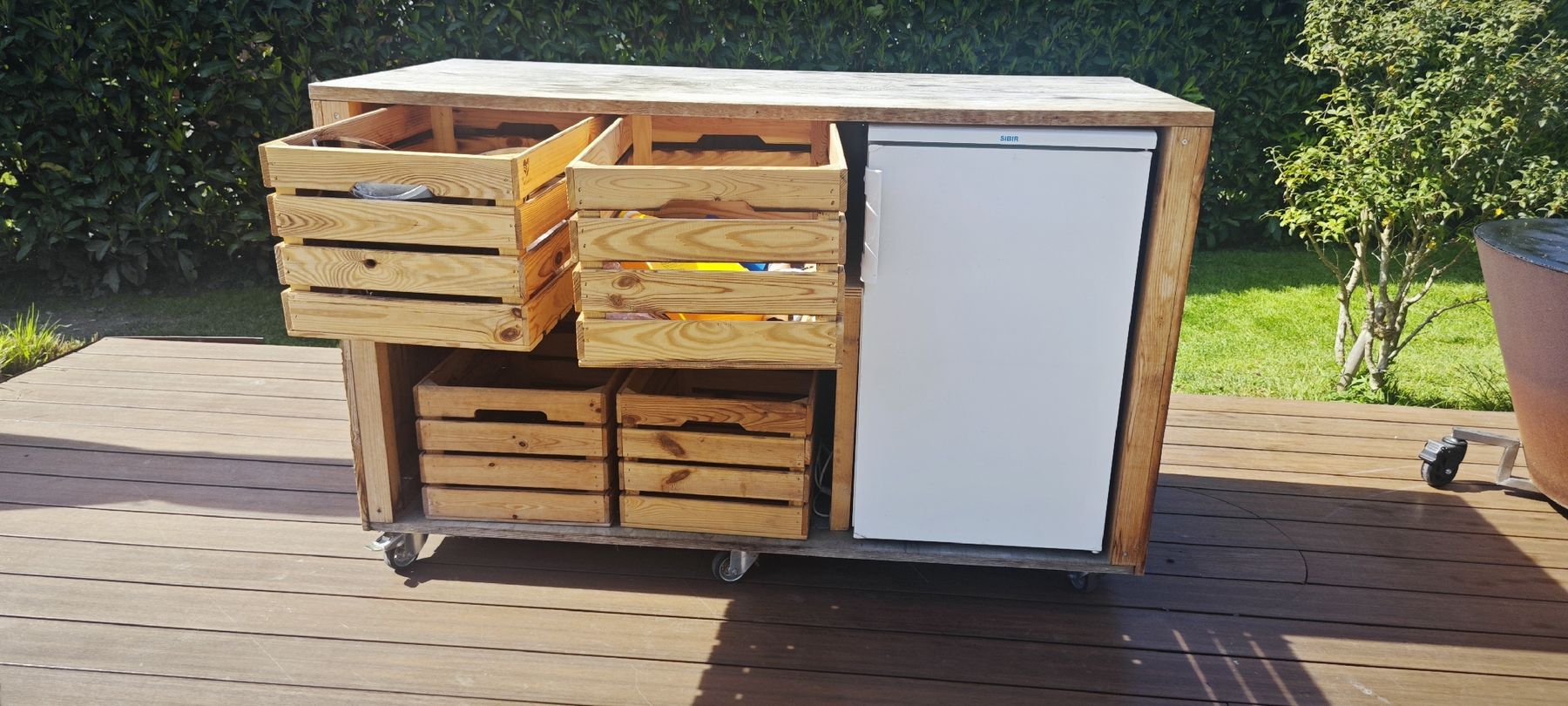 Allestimento di negozi e stand fieristici: Mobile Outdoor Altholz Bar – Usato da Weesen venduto da Realbuchilla1 7