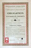 Eisenbahngesellschaft Oensingen-Balsthal, Balsthal - 1919
