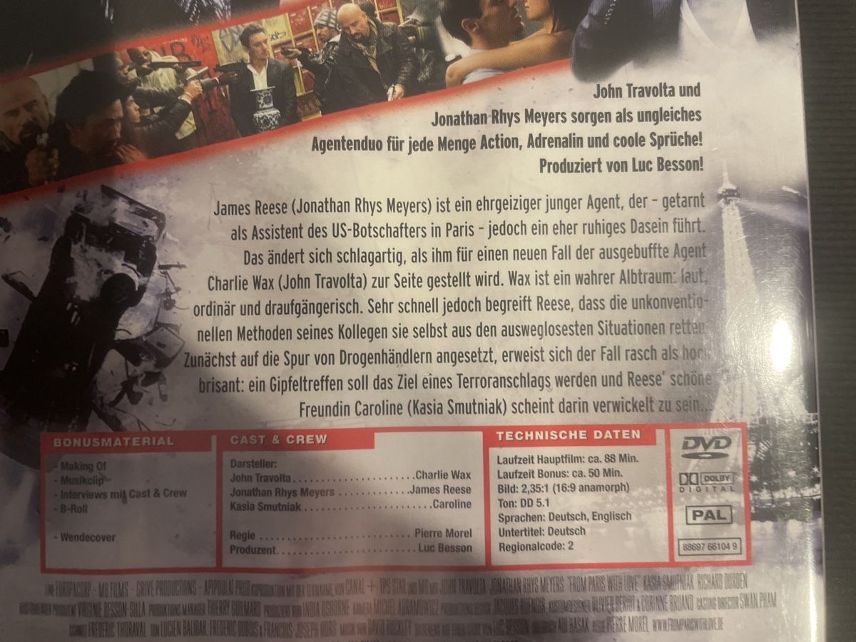 Alle DVDs: From Paris with Love, John Travolta – Gebraucht aus Winterthur von machmaschine 2