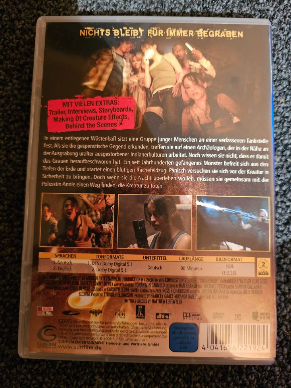 Tutti i DVDs: UNEARTHED(13183) – Usato da Ruswil venduto da jan_bxl5 1