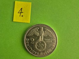 2 Deutsche Reichsmark 1938 A - Silber