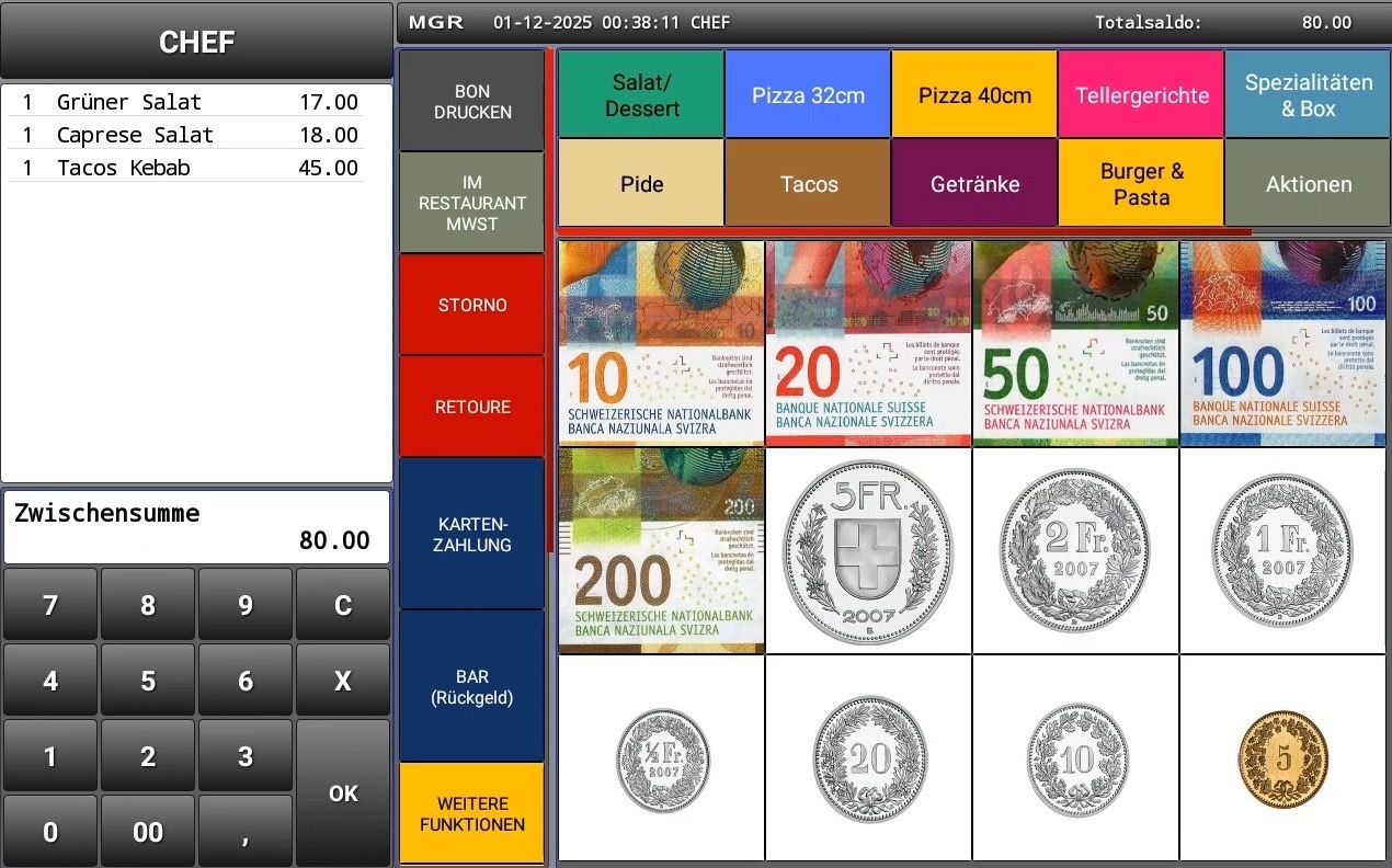 Casio Registratore di cassa: Touch Screen Kasse - Casio Software inkl. Programmierung – Nuovo e nell'imballaggio originale da Zürich venduto da hoernlihack 5