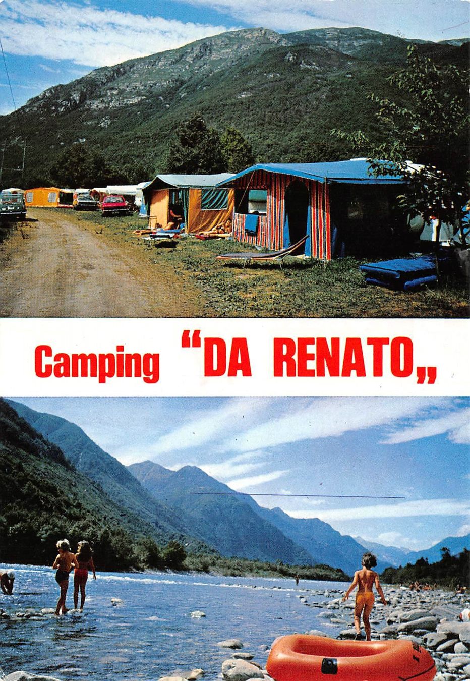 Cartoline postali: Gordevio, Camping Da Renato – Usato da Ottikon b.Kemptth. venduto da Neptun1974