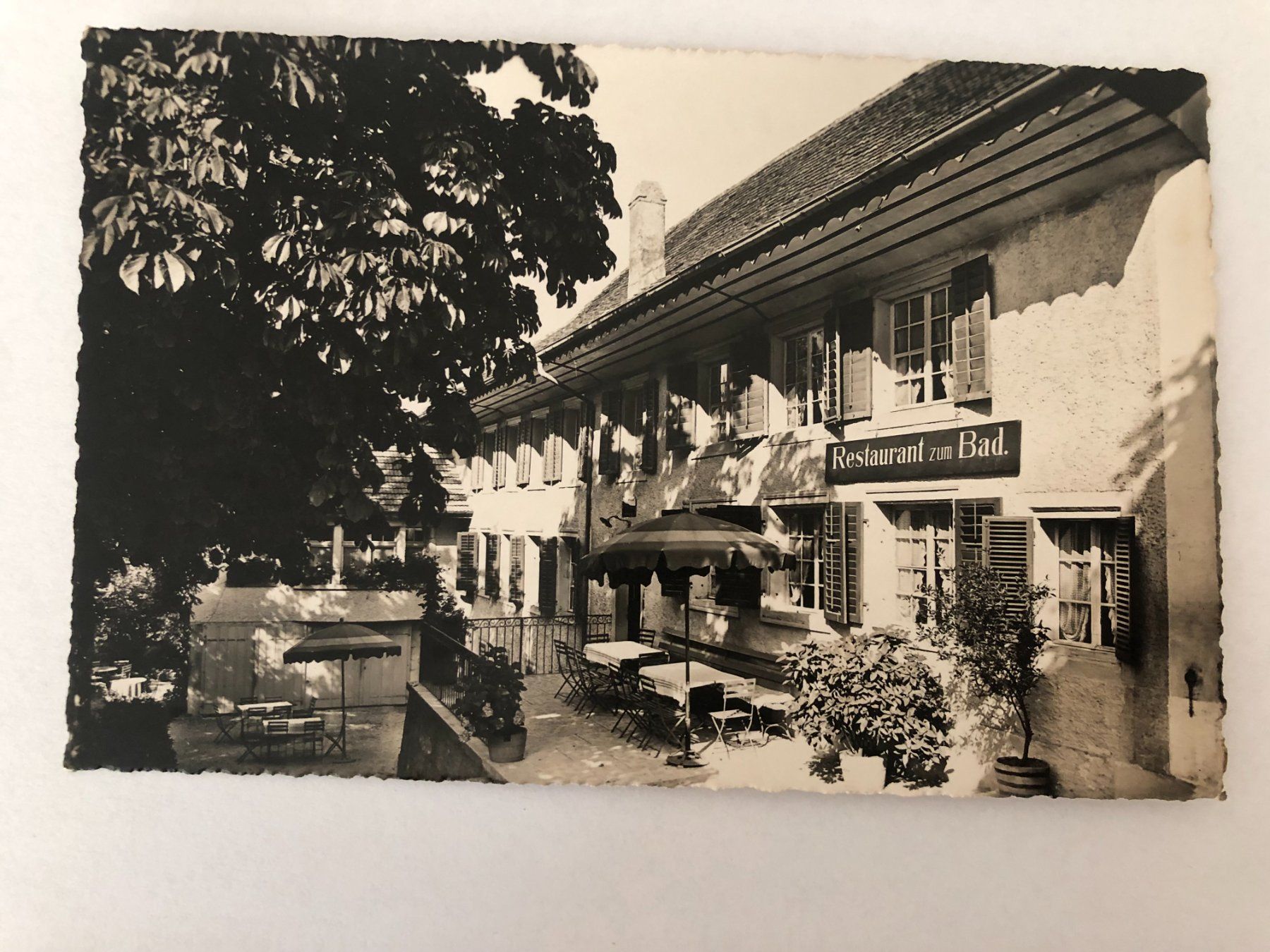 Ansichtskarten: Ansichtskarte Restaurant Bad Wiedlisbach (Bern) – Gebraucht aus Pfäffikon ZH von Waltoversand
