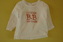 Neuwertig: T-Shirt "Trop mignon!" Gr. 68