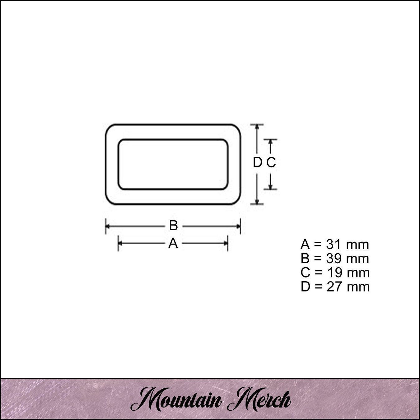 Attrezzatura da arrampicata: Vierkantring 30 mm silber – Nuovo e nell'imballaggio originale da Wiesenberg venduto da mountain-merch 2