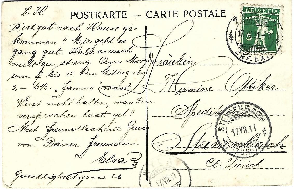 Cartoline postali: Zürich Hotel Dolder Steinemann Litho – Usato da Wetzikon ZH venduto da Brulu100 1
