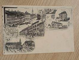 Litho PK / Gruss aus Büren a.A. Gelaufen 1906