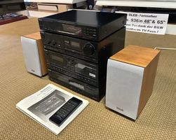 Klassische Technics midi Hi-Fi Stereoanlage 36cm mit Boxen