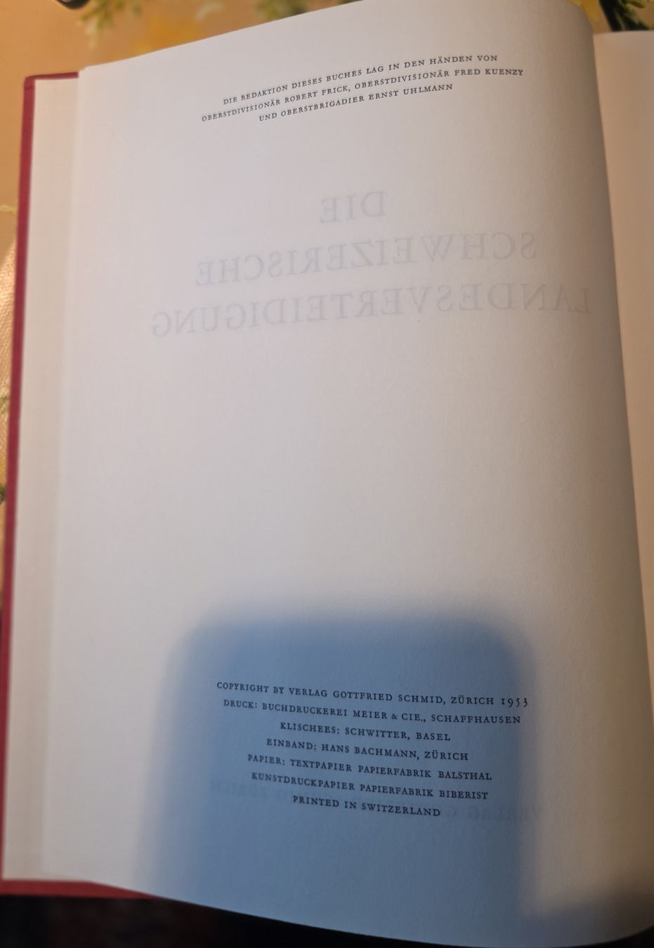 Libri: Buch Schweizerische Landesverteidigung – Usato da Muttenz venduto da MIBLADA 1