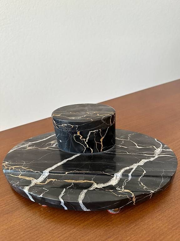 Altro in Antiquarato & Arte: Schreibtischset Marmor dreiteilig – Usato da Bad Ragaz venduto da McSamy 1