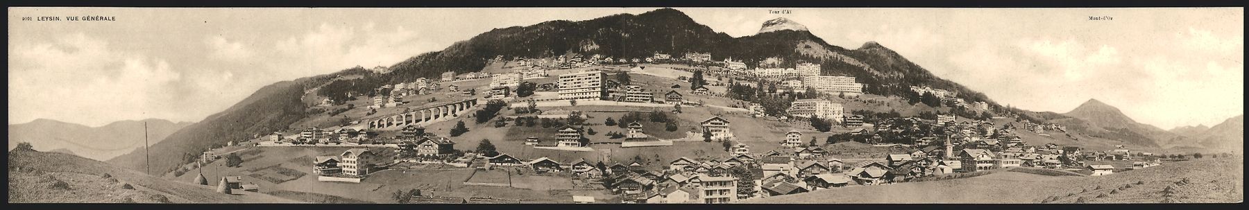 Cartoline postali: Klapp-AK Leysin, Vue Générale – Usato da Berlin venduto da bartko-reher