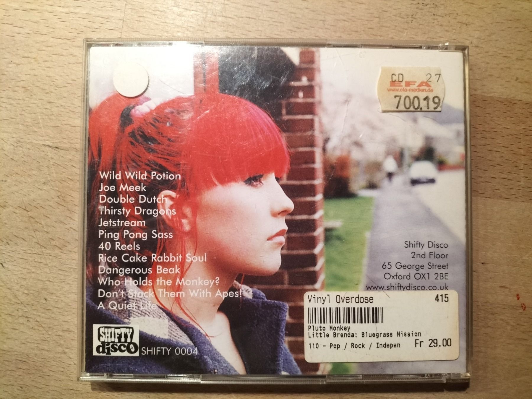 CDs: Pluto Monkey – Little Brenda : Bluegrass Mission – Gebraucht aus Biel / Bienne von Music74 3