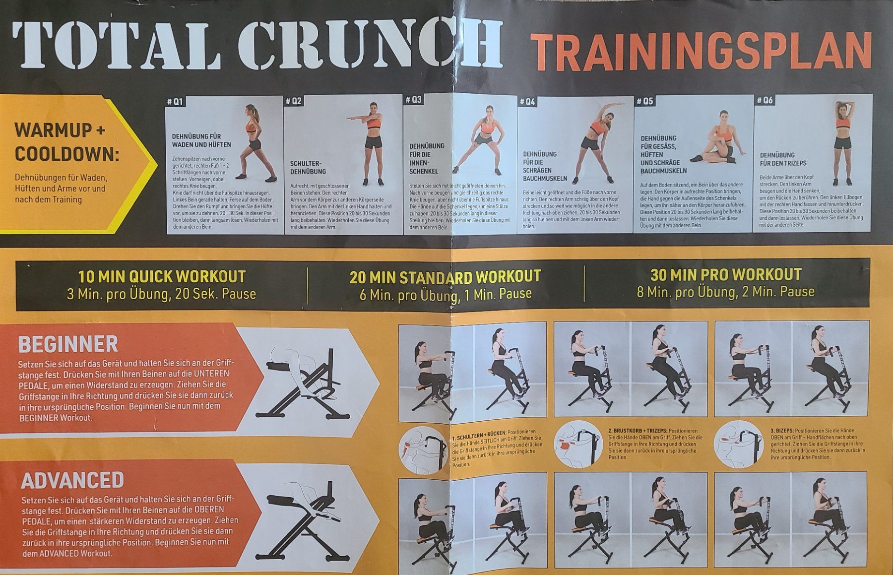 Hometrainer: TOTAL CRUNCH     Ganzkörper Trainingsgerät – Usato da Egg b. Zürich venduto da alpenchueli 4