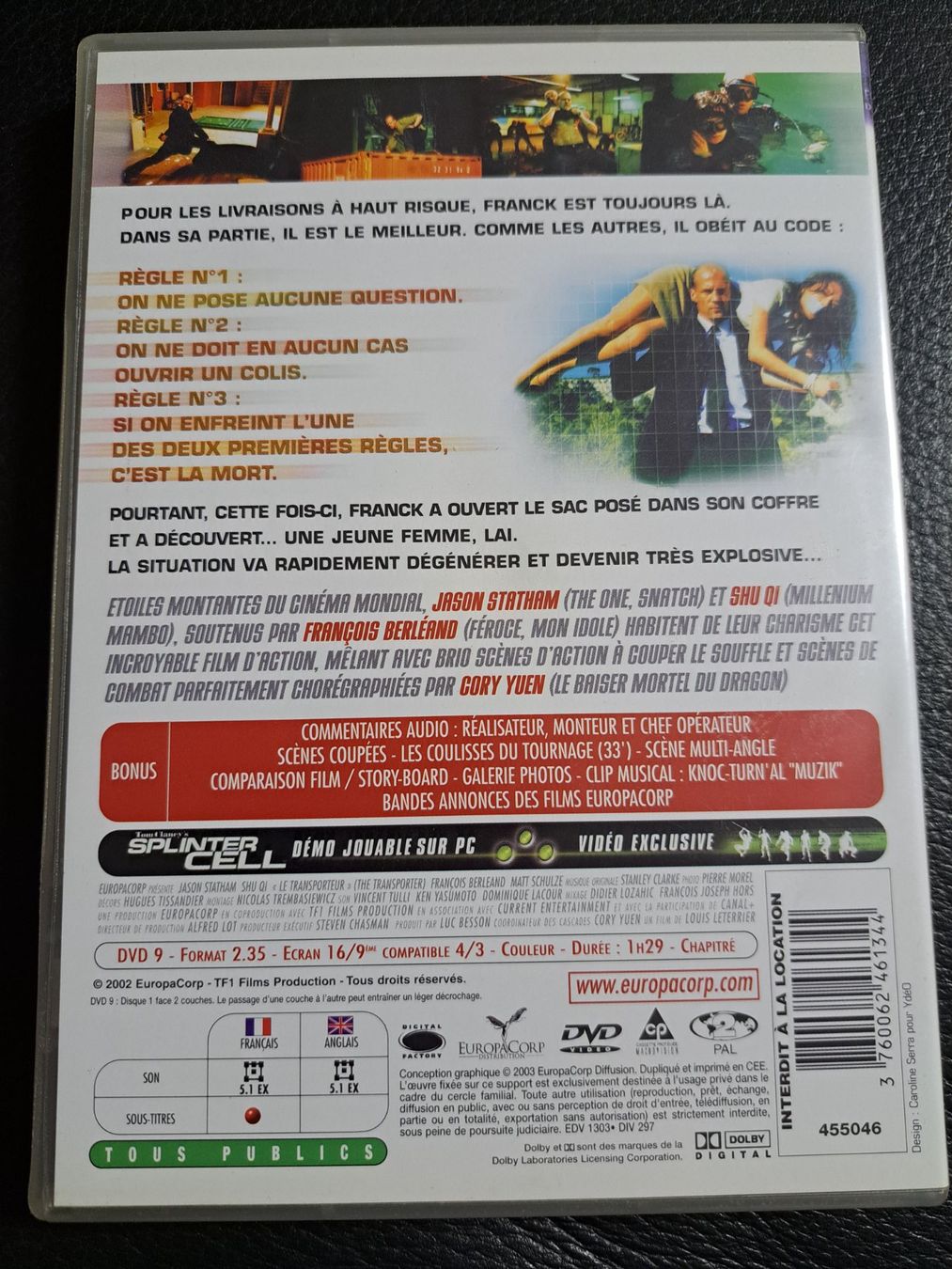 Tutti i DVDs: DVD le transporteur – Usato da Marly venduto da mic_7k82 1