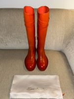 SANTONI Stiefel Orangebraun Biker-Style