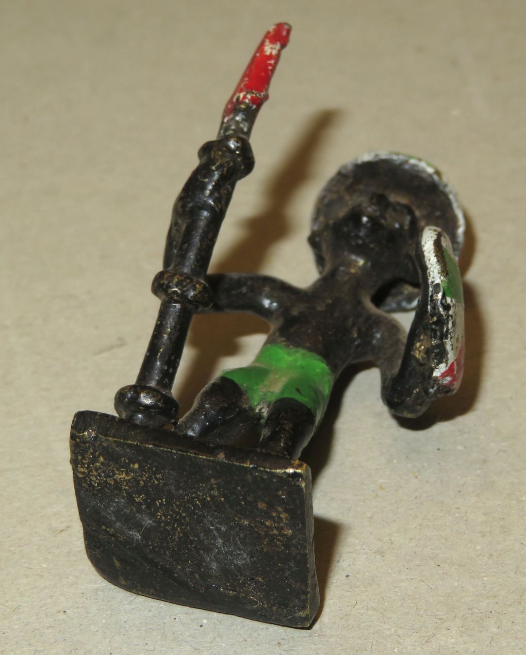 Statuette: Bronzefigur afrikanischer Krieger, Höhe 5.5 cm – Usato da Oberriet SG venduto da ganesh435 8